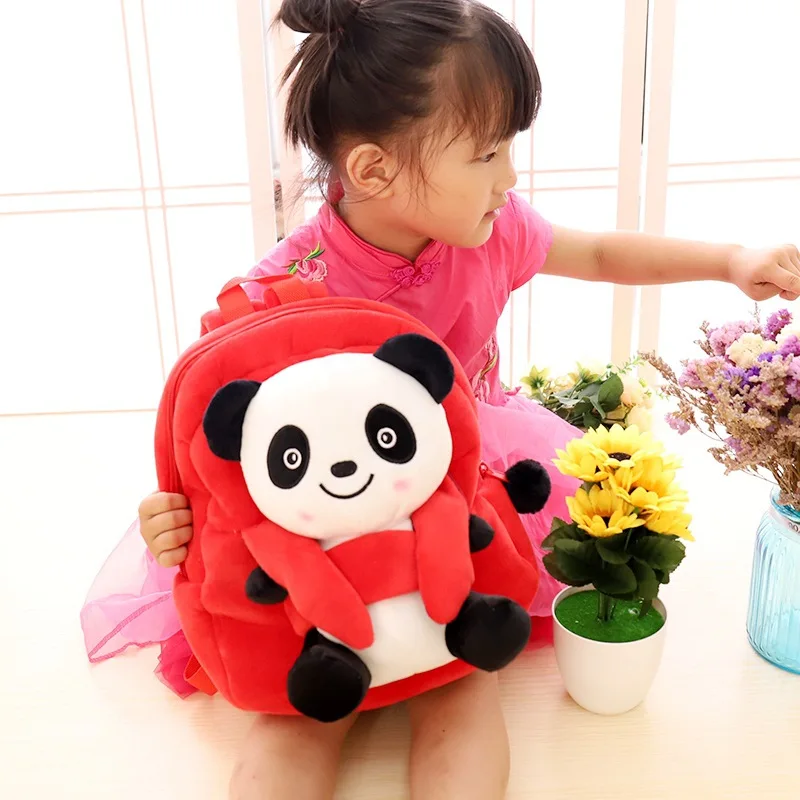 Cute Animal Panda Backpack Parenting Bags Colorful Panda Backpack Gift for Travel