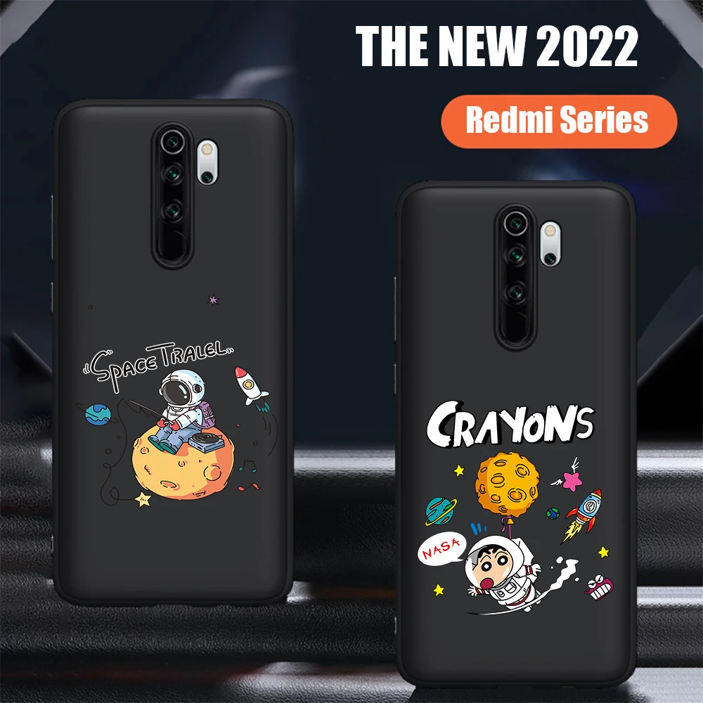 

space astronaut cartoon cute silicone etui for Xiaomi Mi 9T Redmi Note 5 6 7 8 8T 9 9S 10 10Pro K20 K30 9T Pro Phone Case funda