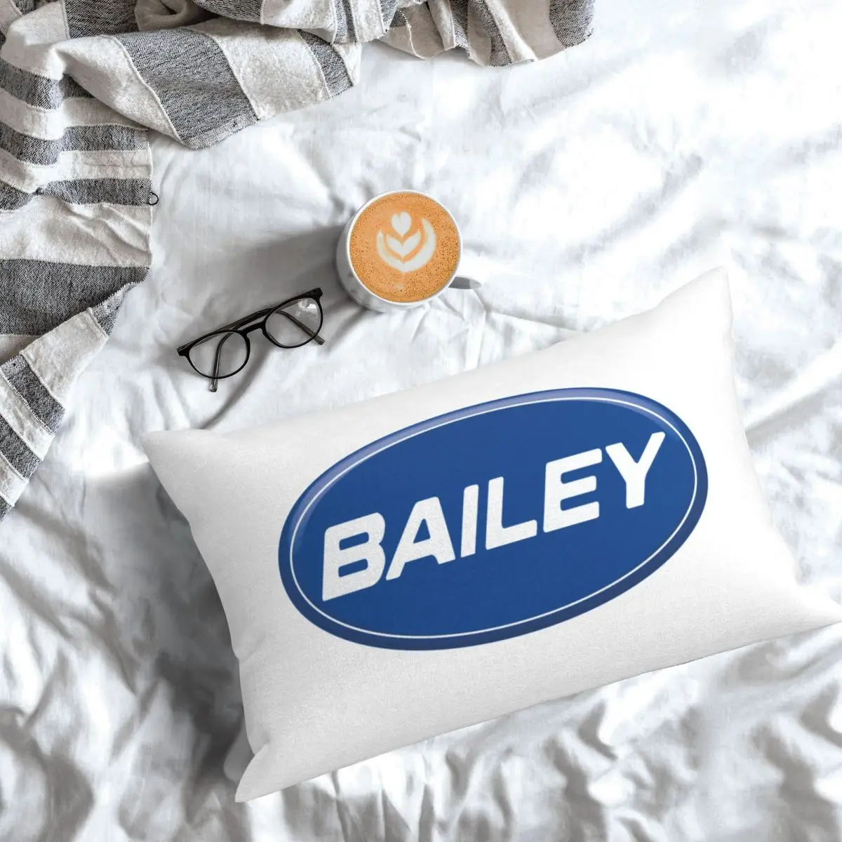 Фото Прямоугольная наволочка Bailey Caravan, чехол для подушки, декор для спальни, кровати, домашняя комфортная декоративная подушка №3