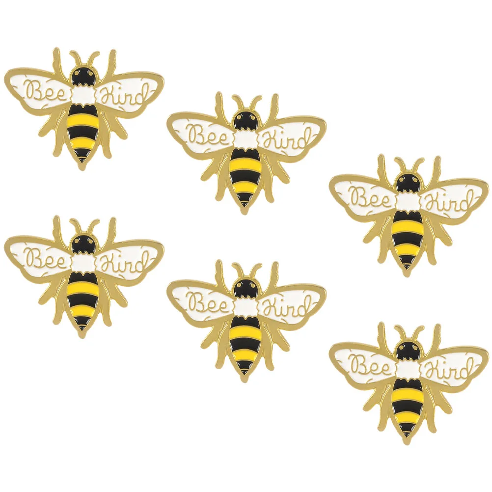 

6 Pcs Brooch Pin Brooch Pin Animal Clothing Accessories Metal Shawl Miss