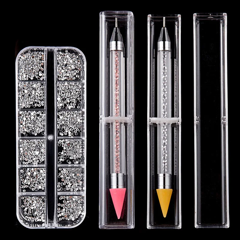 Diy 3D аксессуары для дизайна ногтей Красочный Кристалл Ab сверло маникюра