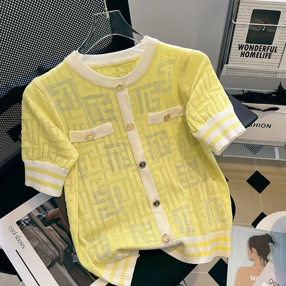 Модный летний маленький ароматный ветровой свитер женский 2025 шикарный