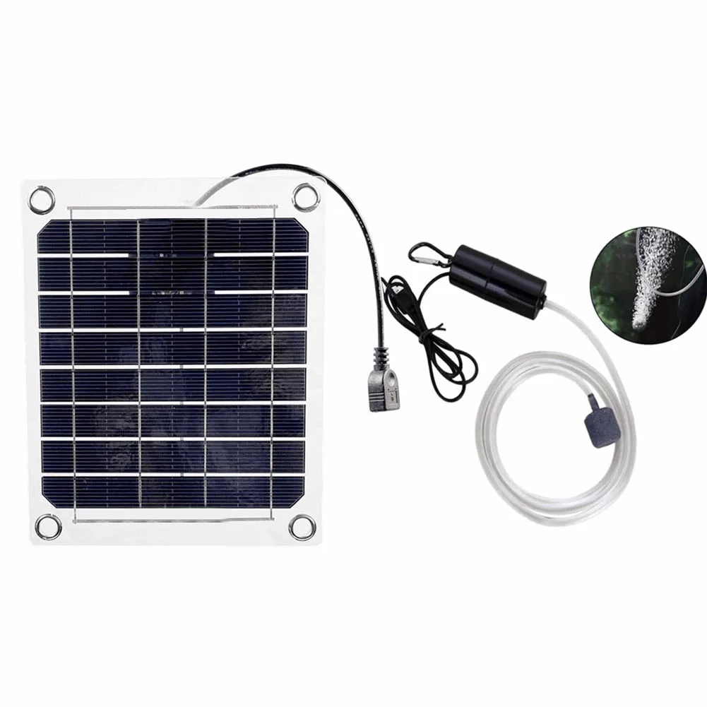 

Air Pump Kit Solar Panel 16.5x16.5x4.4cm 2.5W 5V Black Direct Drive Solar Power Supplies Environmentally Friendly