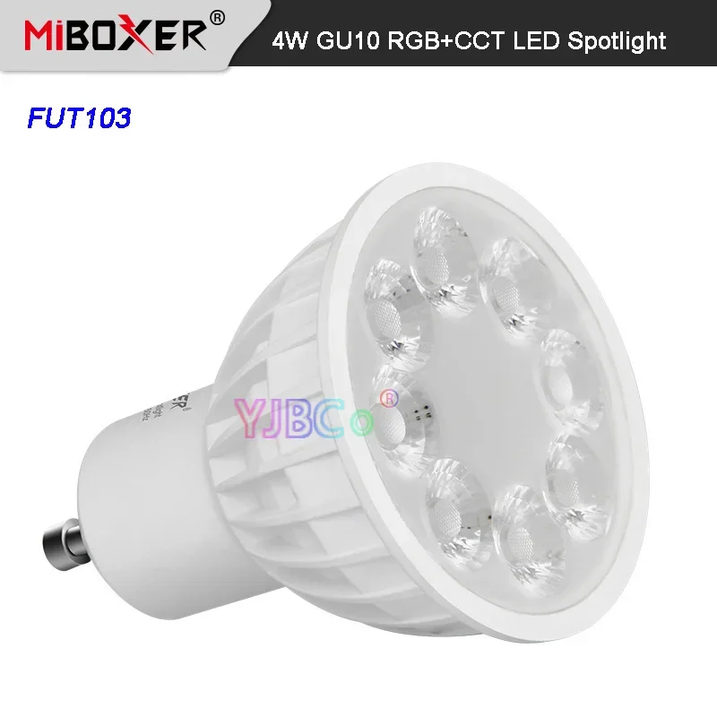 Miboxer FUT103 2 4G 4 Вт GU10 RGB + CCT светодиодный прожектор 110 В 220 переменного тока комнатная