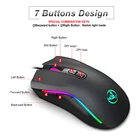 Проводная игровая мышь, RGB мышь для киберспорта, 7200 точекдюйм, макро, программируемая, 7 кнопок, оптическая USB Проводная мышь для ноутбука, ПК, геймерская мышь