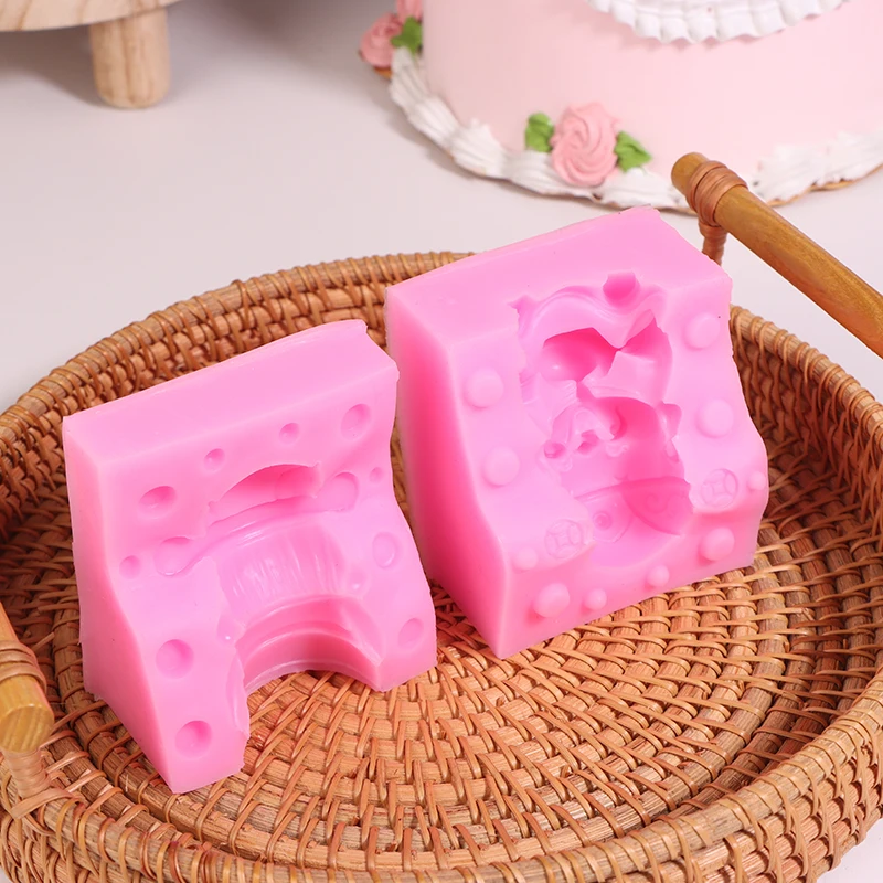 3D богатый слон силиконовая форма помадка свеча смола аромат камень украшения для