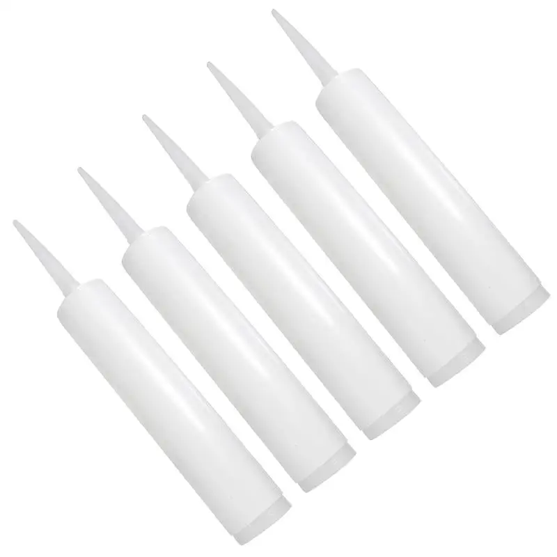 

5 Pcs Fillable Caulking Tubes Refillable Sealant Caulking Tubes Sealant Bottle Tubes Home Caulking Tool Supplies