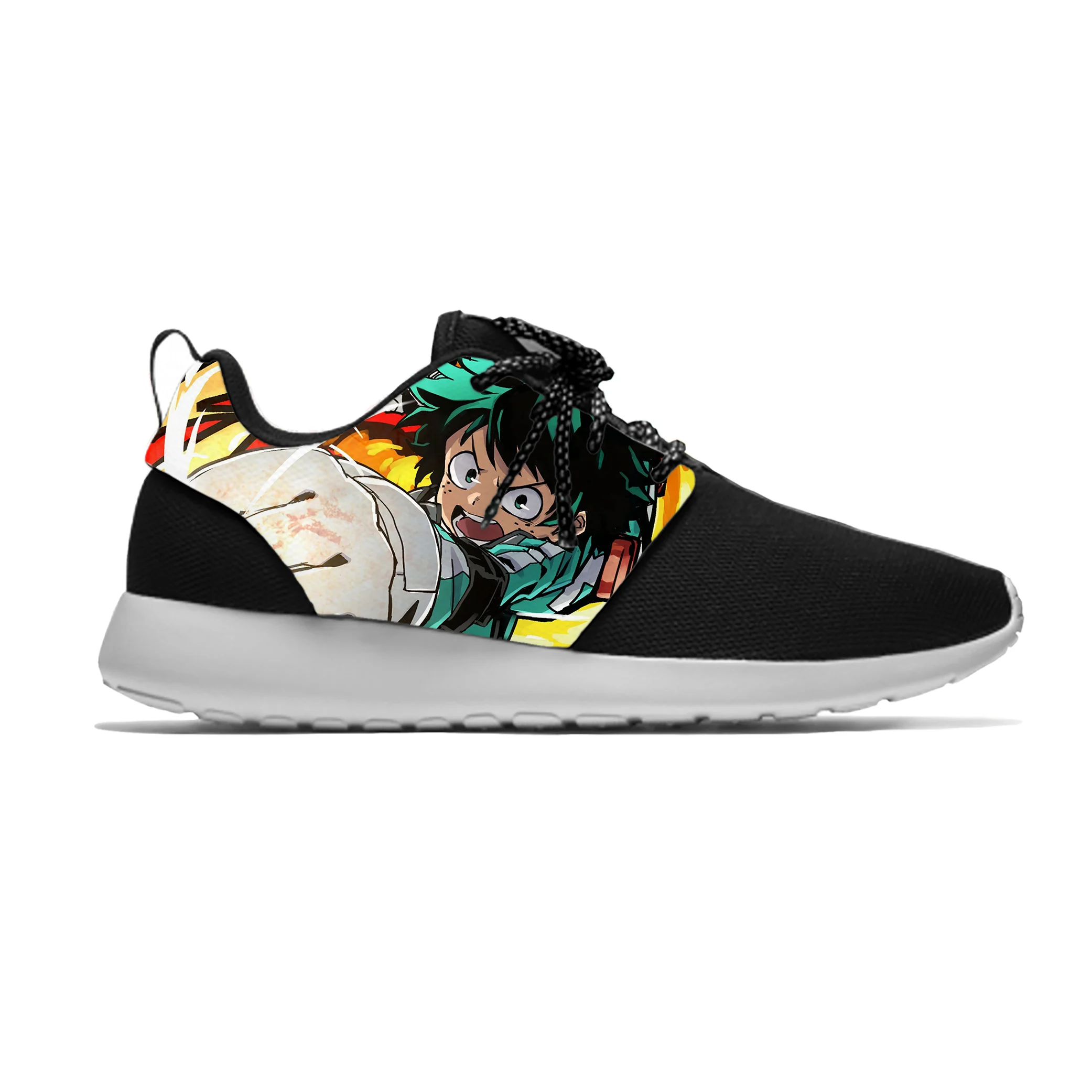 

Anime Cartoon My Hero Academia Midoriya Izuku Deku Sport Running Shoes Casual Breathable Lightweight 3D Print Men Women Sneakers