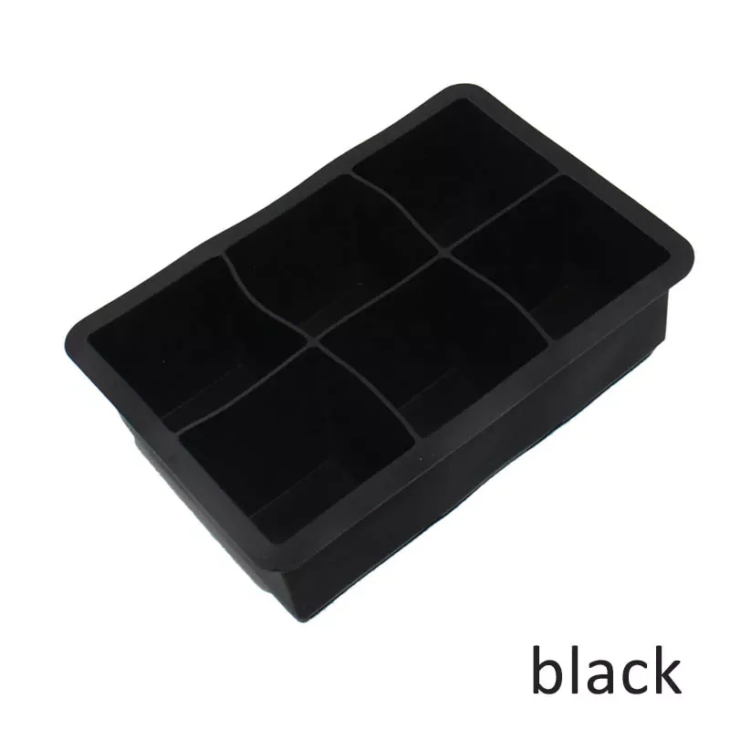 

Food Grade 16.5*11.5*5 cm Square Shape Ice Cube Mold Fruit Ice Cube Maker 6 Lattice Ice Tray Bar Kitchen Accessories Silicone