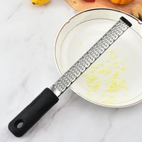 cheese grater lemon zester with protect cover ginger garlic nutmeg chocolate vegetables fruits kitchen tools