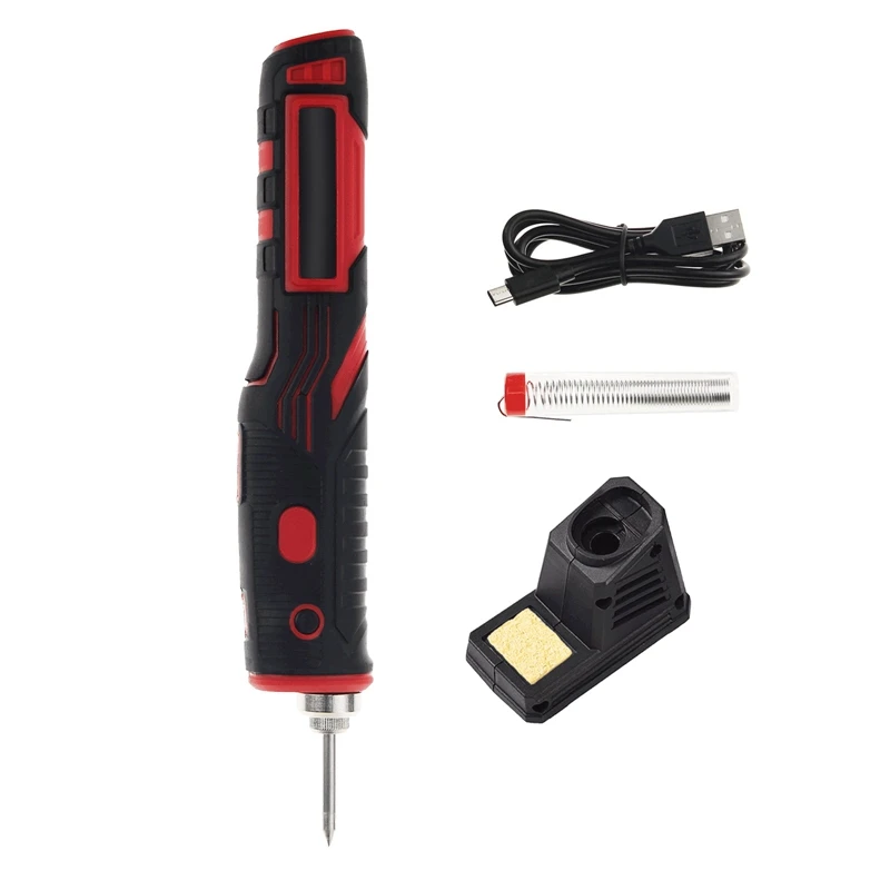 

480℃ Portable Soldering Iron With LED Light Set USB Rechargeable Lithium Battery Soldering Kit Household Appliances
