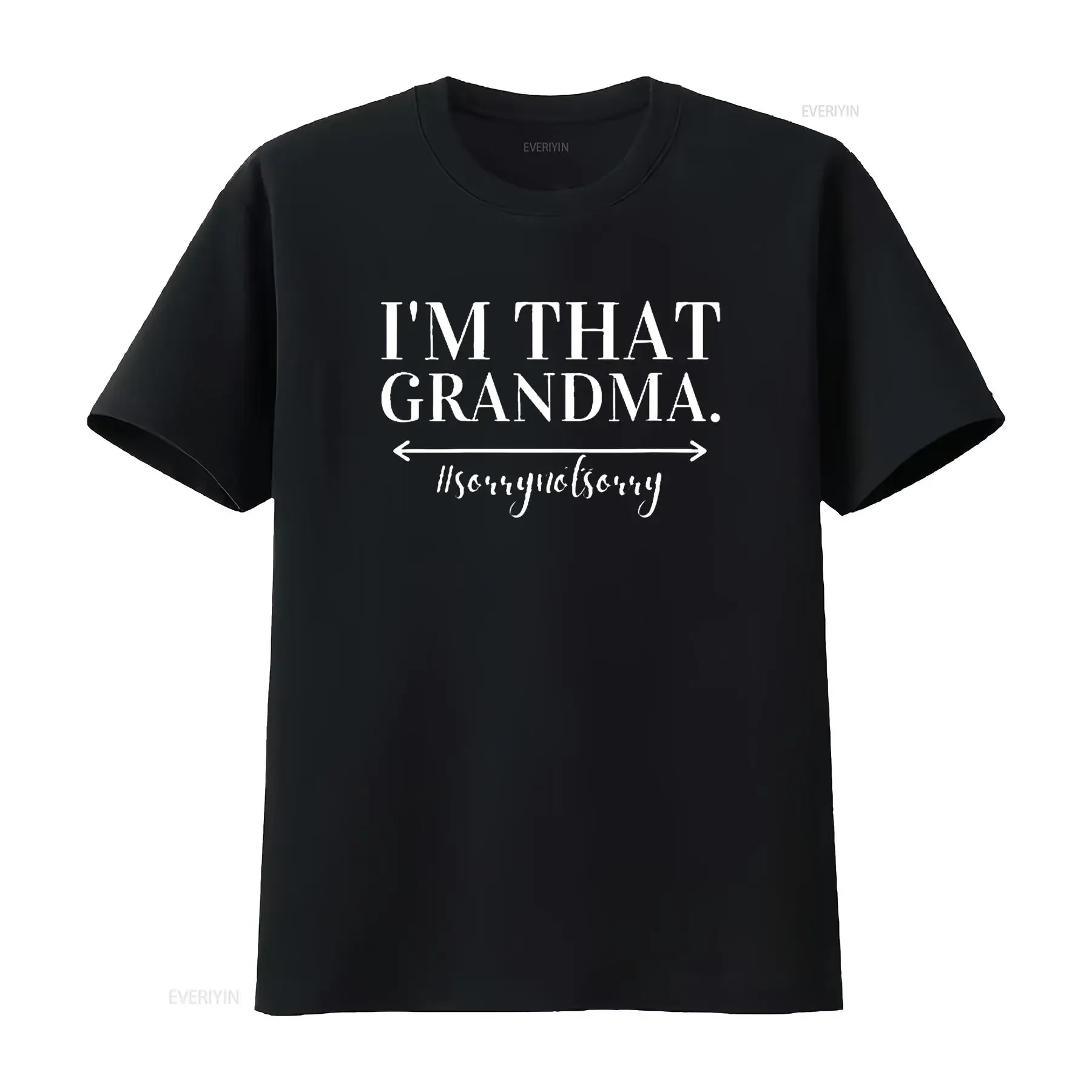 Фото Мужская забавная футболка с круглым вырезом «I M That Grandma», милая бабушка, бабушка, футболка с круглым вырезом, черная, большая, винтажная, дышащая, слегка №1