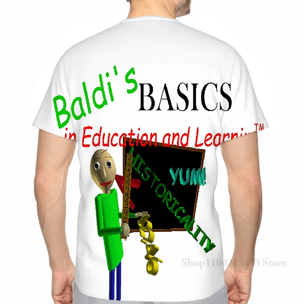 Мужская футболка с принтом Baldis Basics in Education and Learning женская модная для девочек топы