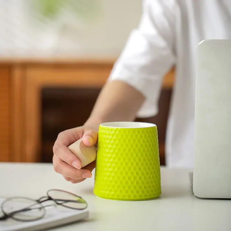 Креативная Сотовая Керамическая Кружка 350 Мл Красочный Праздничный Подарок