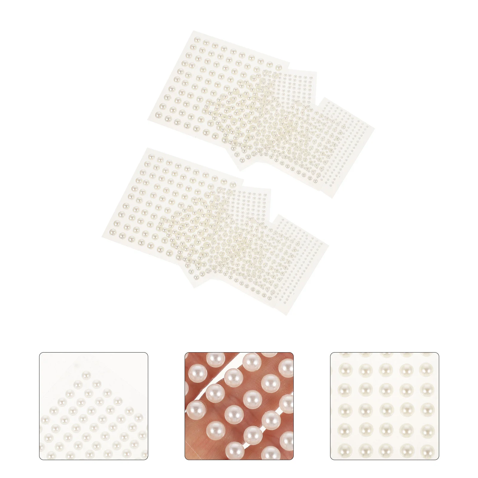 

Stickers Pearl Sticker Rhinestone Flatback Face Adhesive Faux Beads Decal Crafts Facial Self Car Cell Diamond Makeup Nail Body