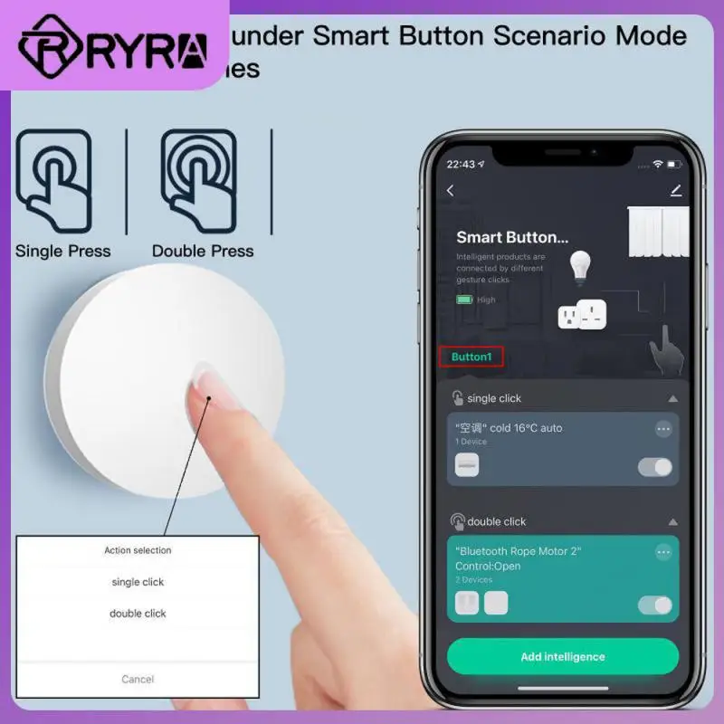

Удобный Wi-Fi Смарт-переключатель Tuya Zigbee 3,0 устройства работают вместе сцена переключатель с питанием от батареи несколько сцен