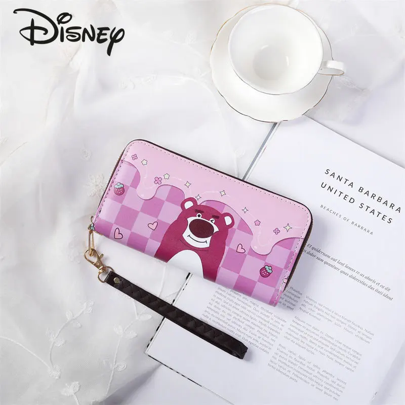 Disney New Wallet Long Zipper Mobile Bag Fashion High Quality Women's Handbag Multi-functional Storage Shopping Zero Wallet