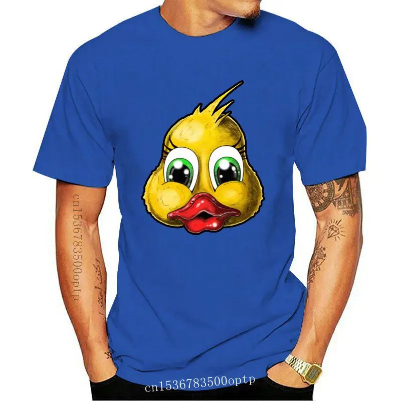

Camiseta con estampado de pato para hombre, camisa divertida de dibujos animados feos, personalizada, 2021 algodón, color negro,