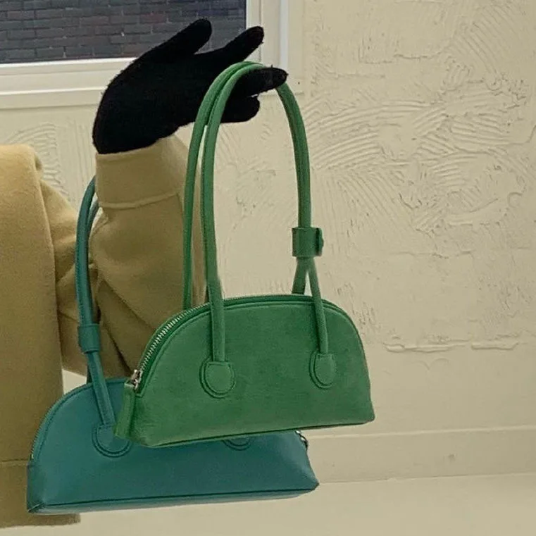 Fashion Luxury Shoulder Bags Women Underarm Bag PU Summer Simple Students Daily Casual Handbags OL Korean Style Chic Shell bags