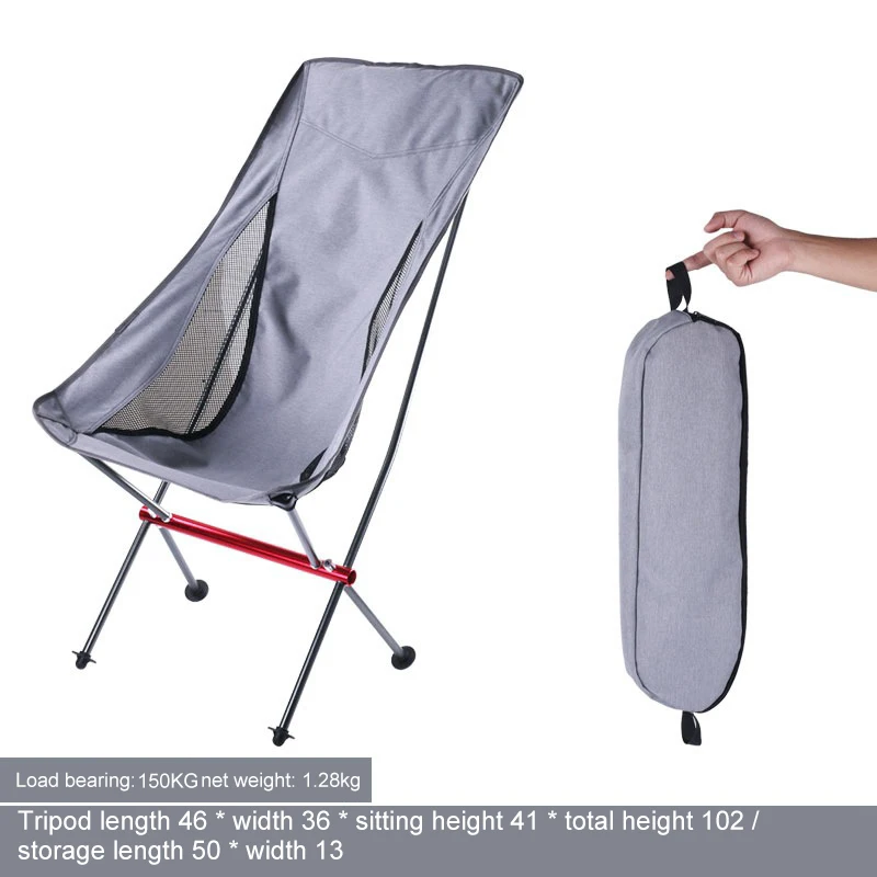 

Travel Ultralight Folding Chair Aluminium Alloy Detachable Portable Moon Chair Camping Fishing Chair Beach Hiking Picnic Seat