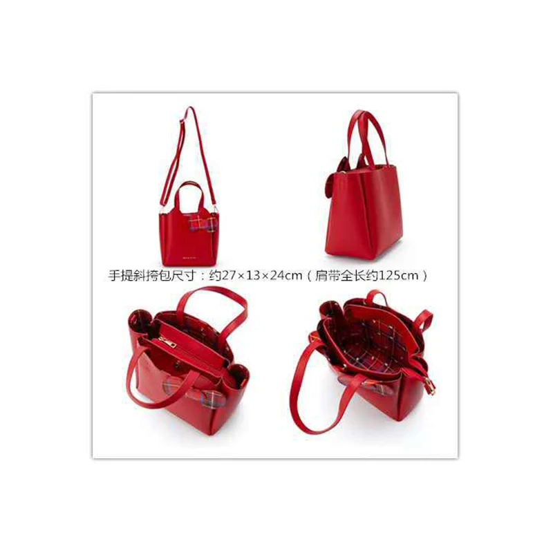 

Sanrioed Kittys Kawaii New Pu Head Type Messenger Bag Trendy Bow Large Capacity Fashion Women's Shoulder Bucket Bag