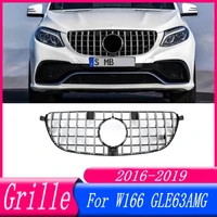 car accessory front bumper grille centre panel styling upper racing grill for mercedes benz w166 gle63amg 2016 2017 2018 2019