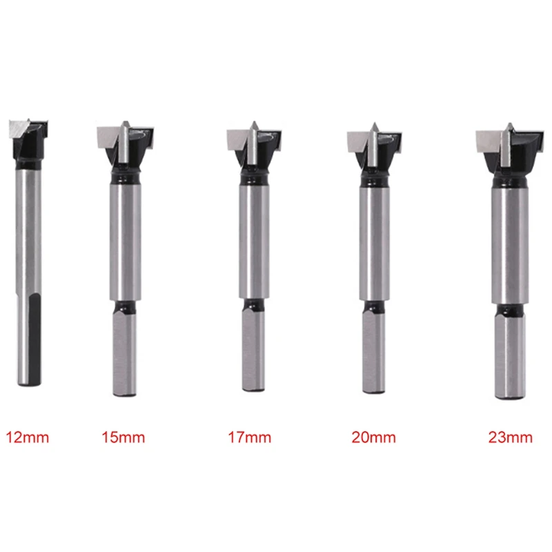 

3 Inch Forstner Bit With Triangular Shanks Contain 12 Mm, 15 Mm, 17 Mm, 20 Mm And 23 Mm