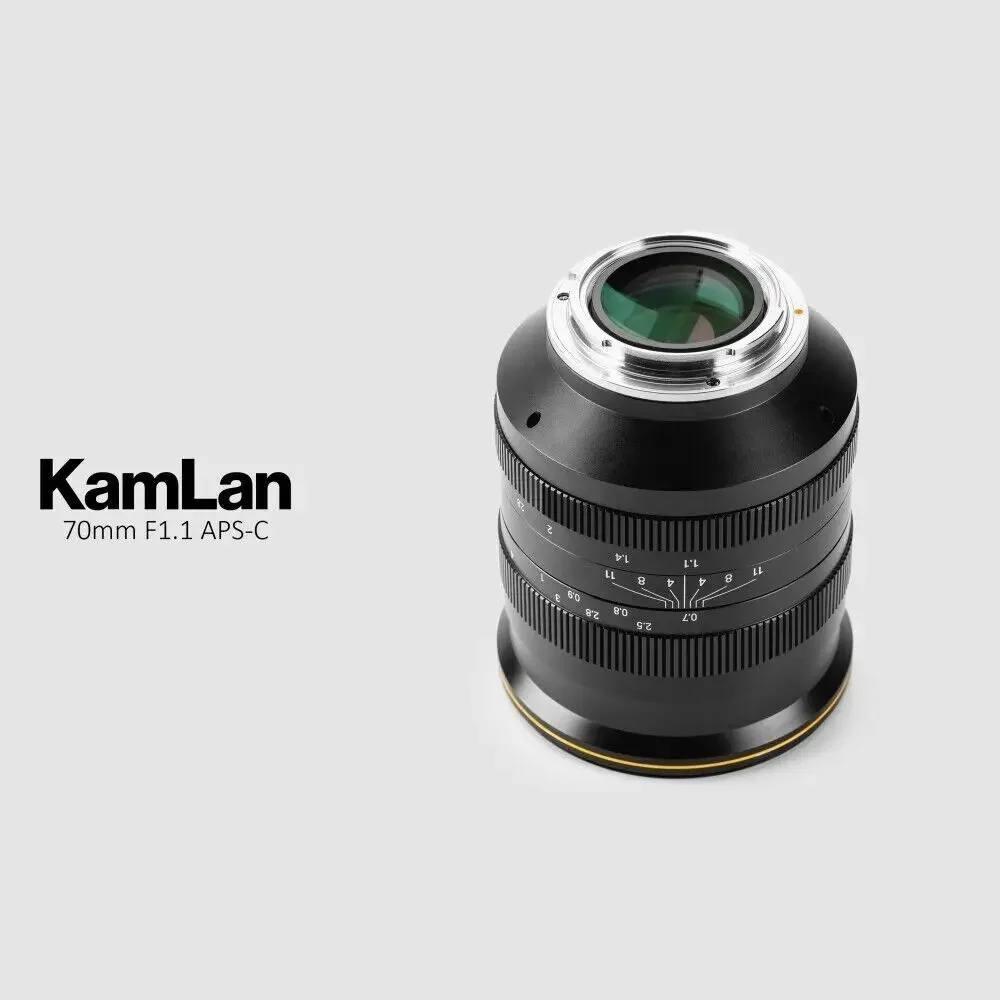 Для Kamlan 70 мм f1.1 APS-C Большая диафрагма объектив с ручной фокусировкой совместим Canon