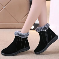 women fluffy snow boots 2022 autumn winter keep warm platform ankle boots female high quality shoes size 36 43 botas de mujer