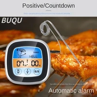 barbecue thermometer timer touch kitchen color screen thermometer meat alarm precise temperature measurement bbq thermometer