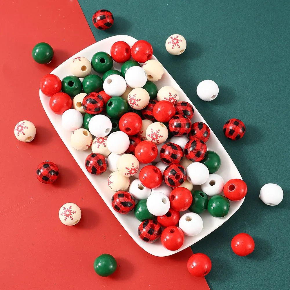 Бусины деревянные для украшения дома 16 мм 50 шт. |