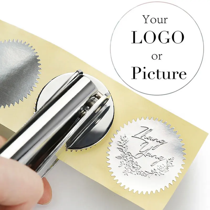 

Design Your Own Embosser Stamp Custom Embosser Seal for Personalized Letterhead Wedding Customize Embossing Stamp with Your Logo