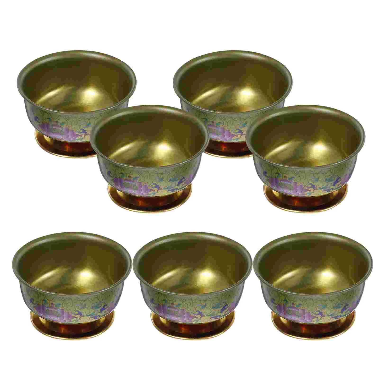 Чаша для воды обычный контейнер чашка из сплава украшение храма