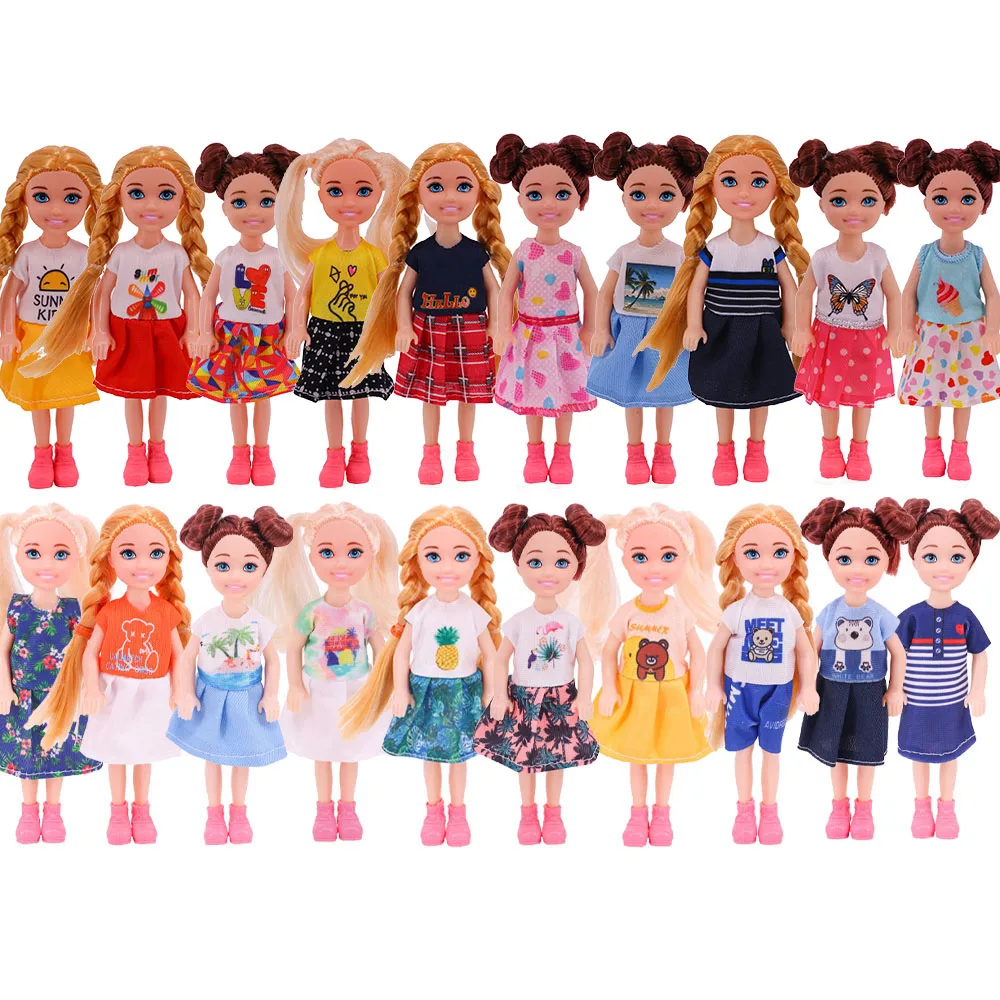 

Одежда куклы Келли 14 см, модное платье, повседневный удобный наряд, подходит для куклы 12-14 см/5 дюймов, кукла нашего поколения, детские игрушки