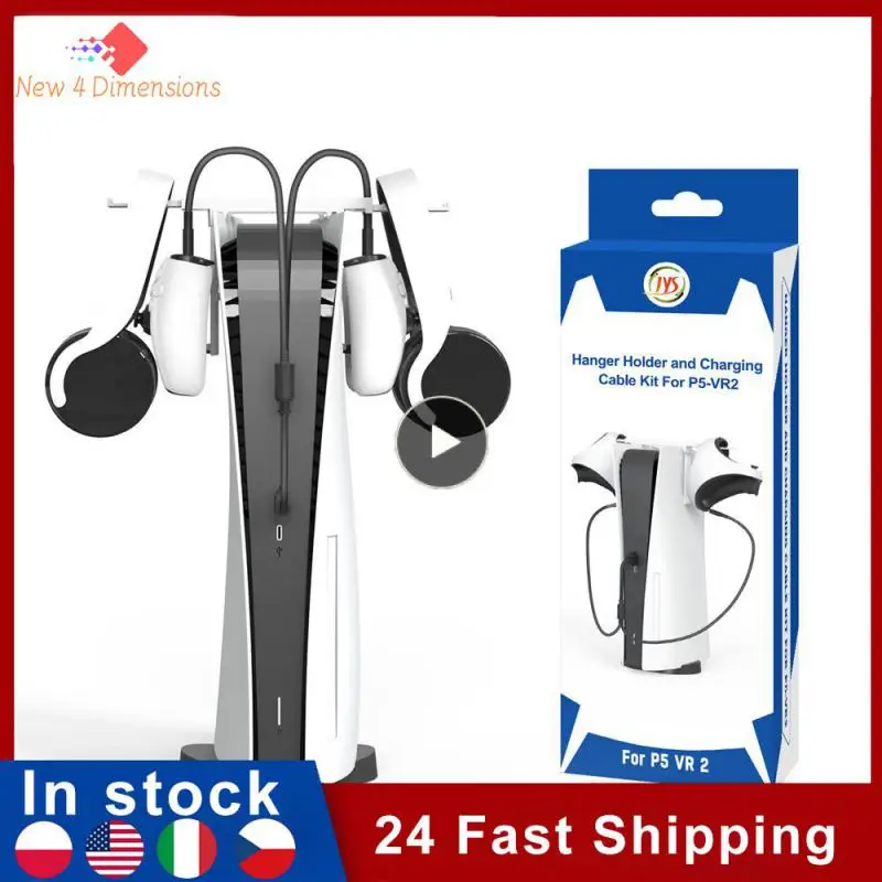 

2 In 1 For Vr2 Glass Helmet & Handle Holder Cable Accessory Storage Rack For Ps5/ps Vr2 Mount Station Helmet Bracket White