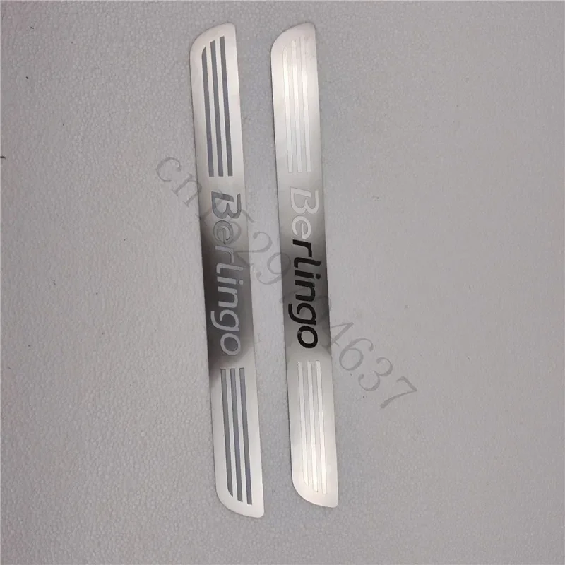 Для Citroen Berlingo B9 MK2 2008-2019 защитная пластина для порога автомобиля из нержавеющей