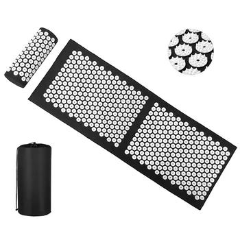 Extended section Acupressure Mat Massage Relieve Stress Back Body Pain Spike Cushion Yoga Acupuncture Mat
