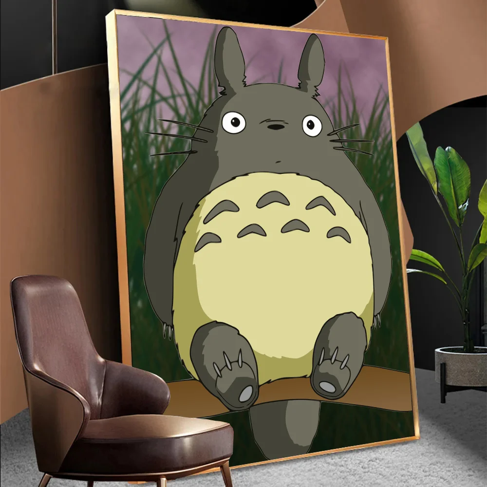 T-Totoro Studios Ghi-bli самоклеящийся художественный постер ретро наклейка из
