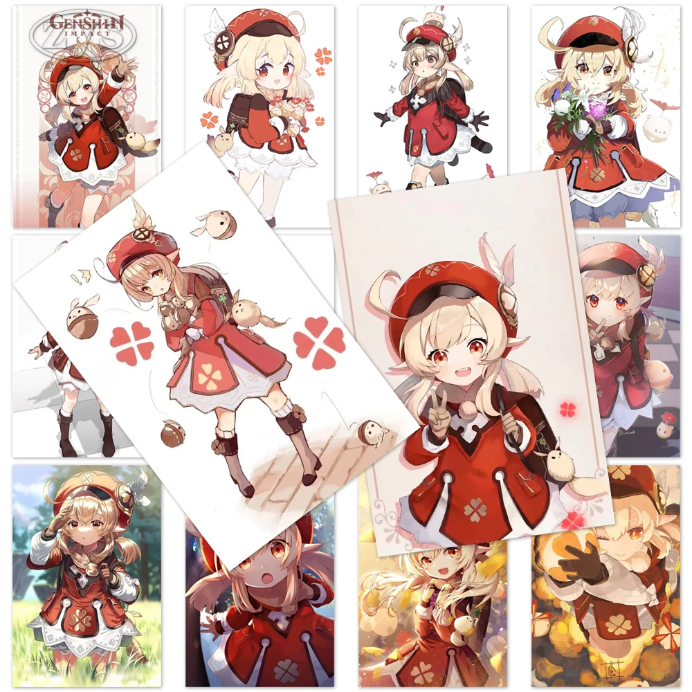 

Paintings Game Wall Art HD Printed Genshin Impact Poster Modular Klee Canvas Classic Home Decoration Pictures For Living Room