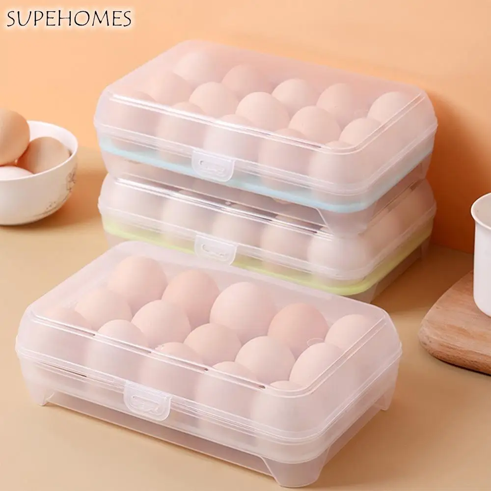 

Portable Airtight Home Kitchen Supplies Useful Anti-Collision Durable Egg Tray Egg Box Egg Container Egg Storage Box