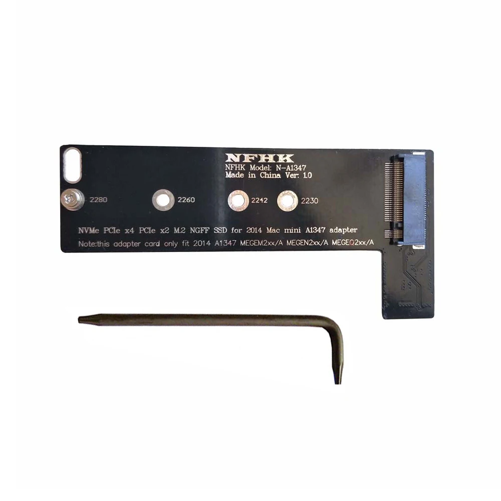 

A1347 64 Гб 128 ГБ 256 ГБ 512 ГБ 1 ТБ NVMe M.2 NGFF PCIe SSD для Late 2014 Mac Mini MEGEN2 MEGEM2 MEGEQ2 адаптер карта конвертера