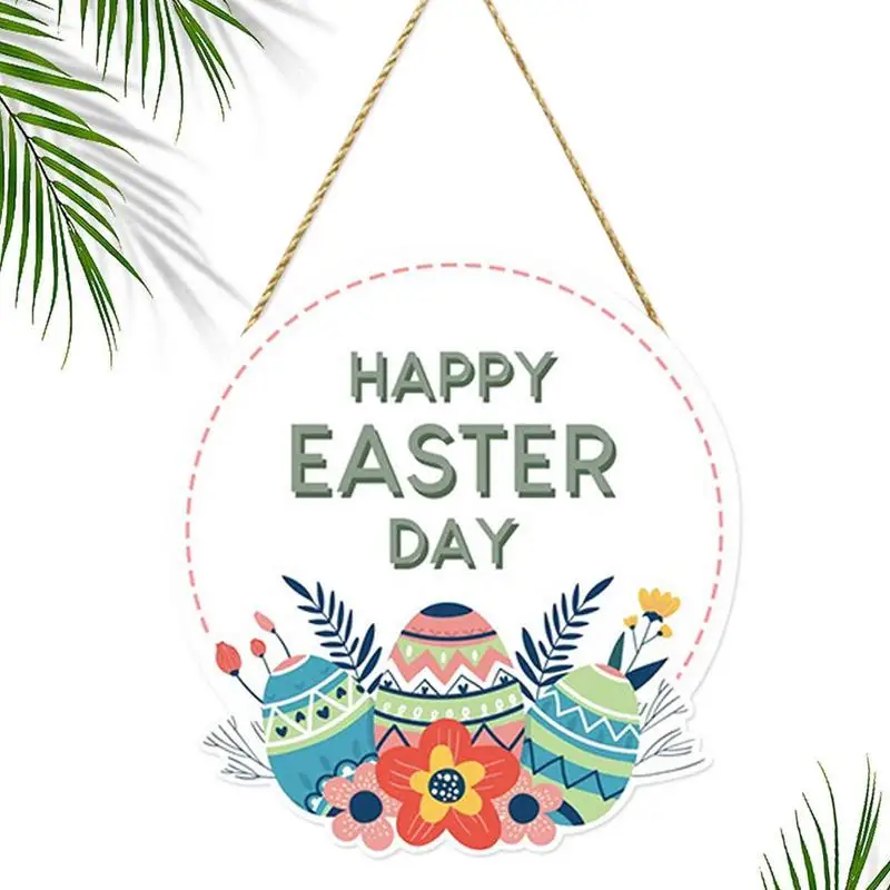 

Счастливечерние Пасха дверной подвесной знак деревянные пасхальные таблички для домашнего декора Пасхальный венок деревянные поделки садовые украшения