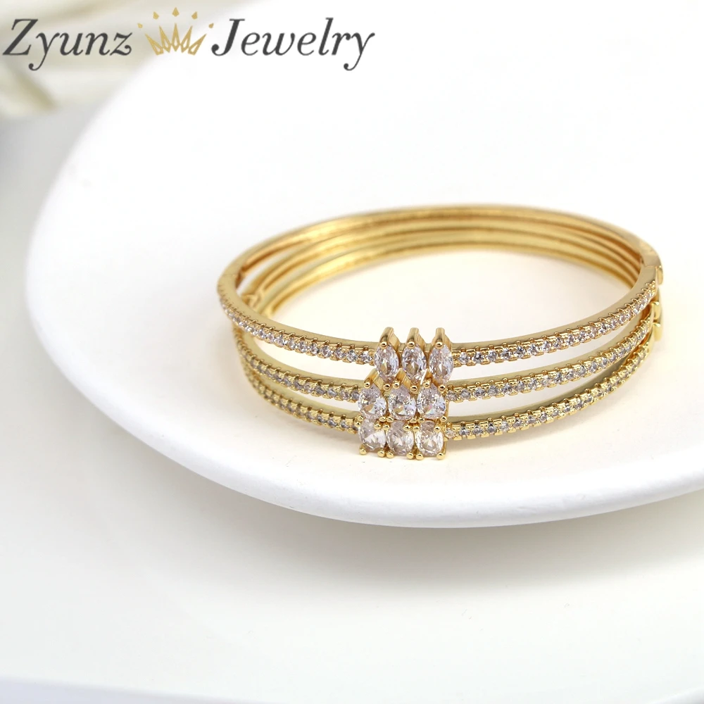 

5PCS, New Luxury Drop Square Geometric Zircon Bracelet Bangles Women Crystal Cuff Elegant Wedding Party Statement Jewelry