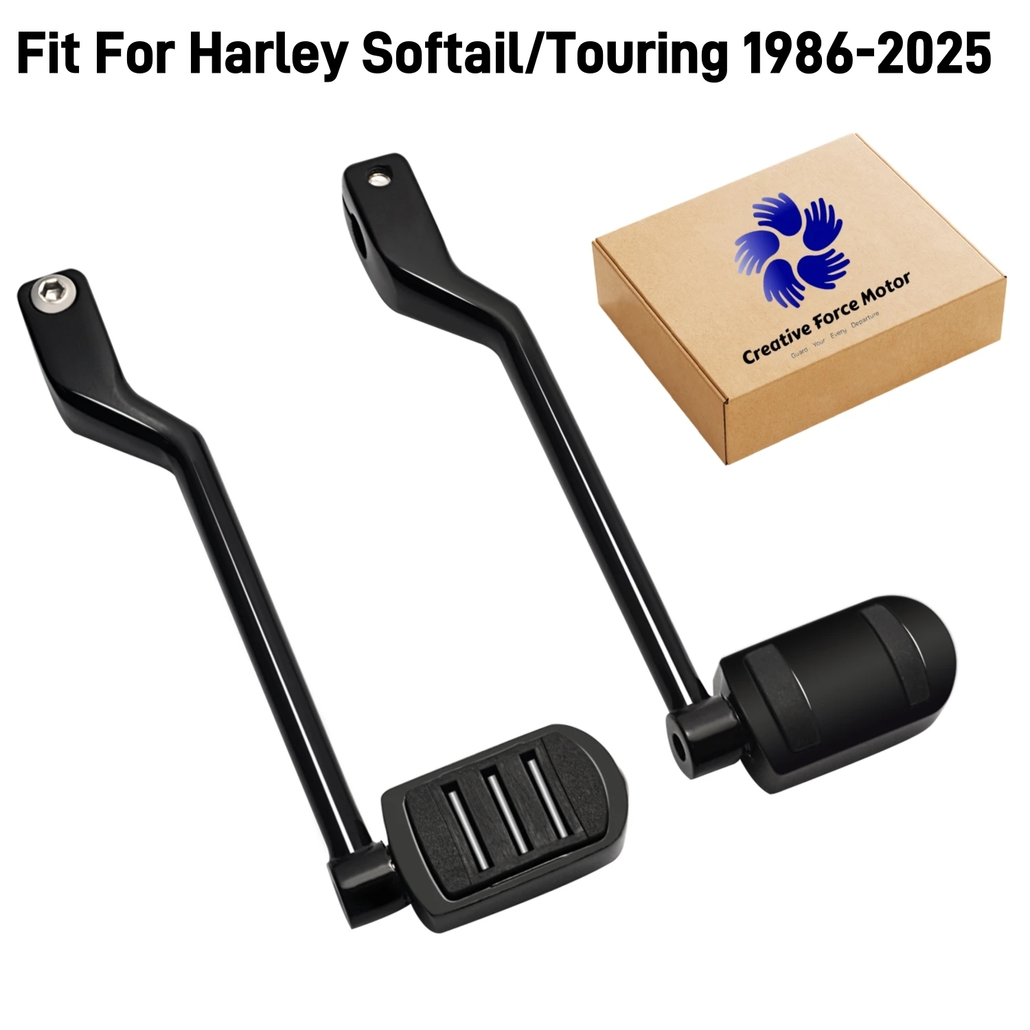 

Пятка носок рычаг переключения передач мотоциклы удлиненный вал переключения передач рычаг передач для Harley FL Softail Fat Boy Slim 2018-2024 Road King Street Glide Freewheeler Ultra Limited FLHTK Touring 1986-2025