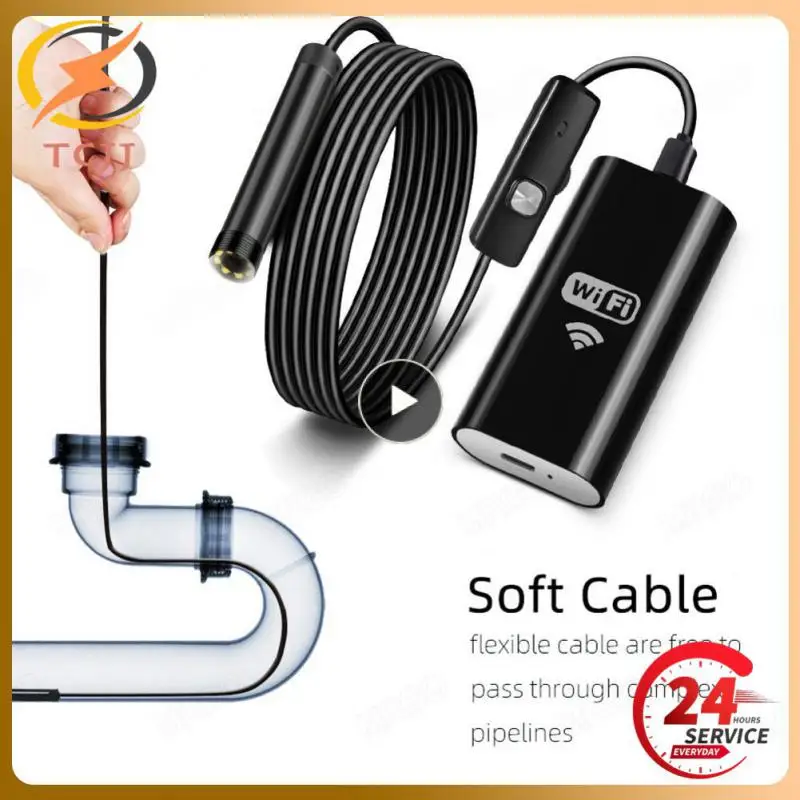 

1PCS WiFi Endoscope Camera Mini Waterproof Inspection Snake Camera Borescope USB for Cars Wireless for & Android