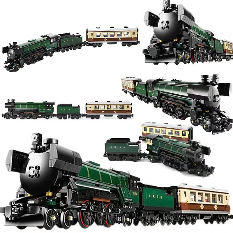 

Скоростной поезд серии Изумрудный ночной паровой поезд головоломка сложный конструктор Игрушечная модель подарок для детей