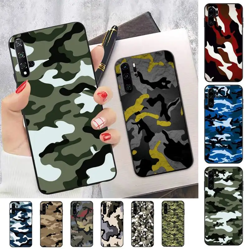 

Camouflage Camo military TPU Phone Case for Huawei Honor 10 i 8X C 5A 20 9 10 30 lite pro Voew 10 20 V30