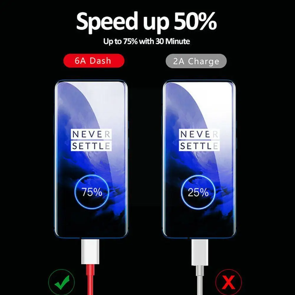 Кабель для быстрой зарядки 6a Oneplus Nord Warp Charge Type-c Dash For One Plus 8 7 Pro t T 6t 6 5t 5 3 провод