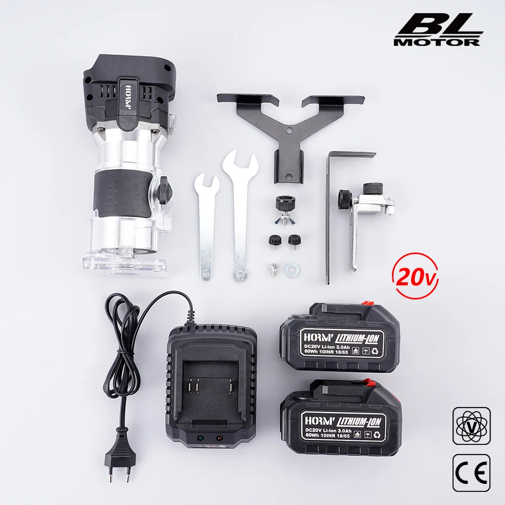 

1000 Вт бесщеточный Электрический триммер, ручной триммер, Гравировальный долбежный станок, машина для резьбы, роутеры для Makita, батарея 18 в