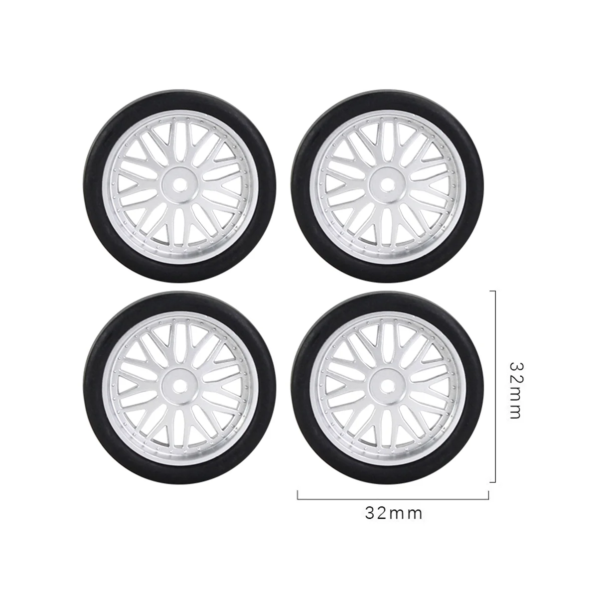 

4 шт. 32 мм колесо для гоночной дрифтерной шины жесткая шина для lдрк AE86 1/18 обновленные детали для радиоуправляемого автомобиля аксессуары